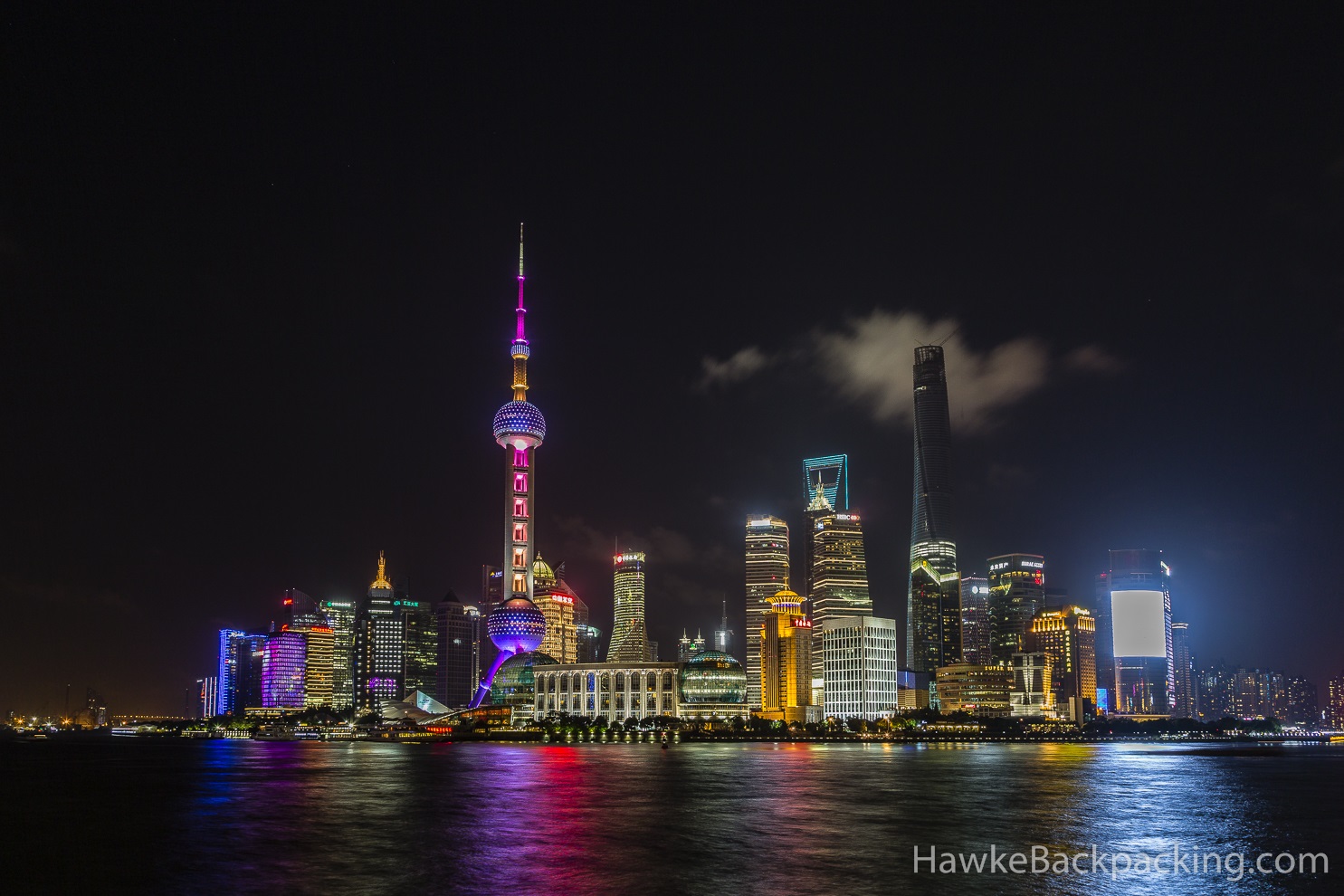 Shanghai at Night - HawkeBackpacking.com